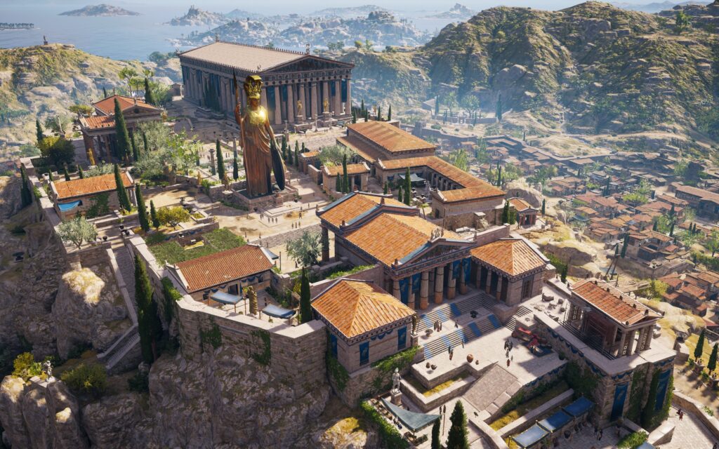 Acrópole de Atenas - Recriação do jogo Assassin's Creed Odyssey