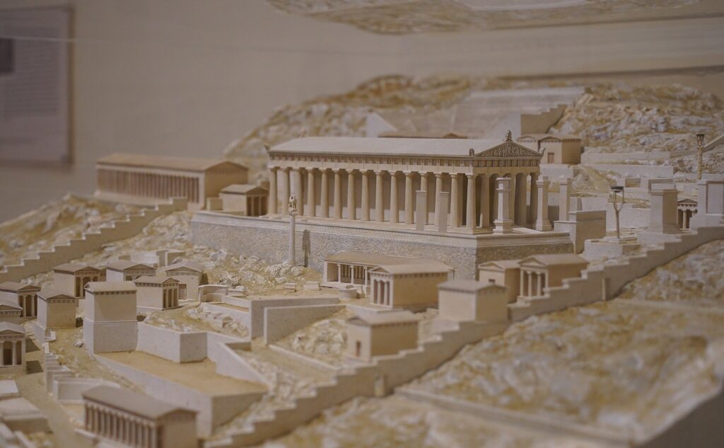 Santuário de Delfos e o Templo de Apolo - Reconstituição