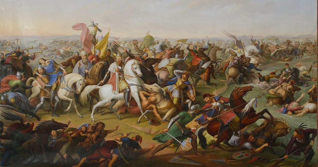 Batalha de Lechfeld por Franz Sales Lochbihler