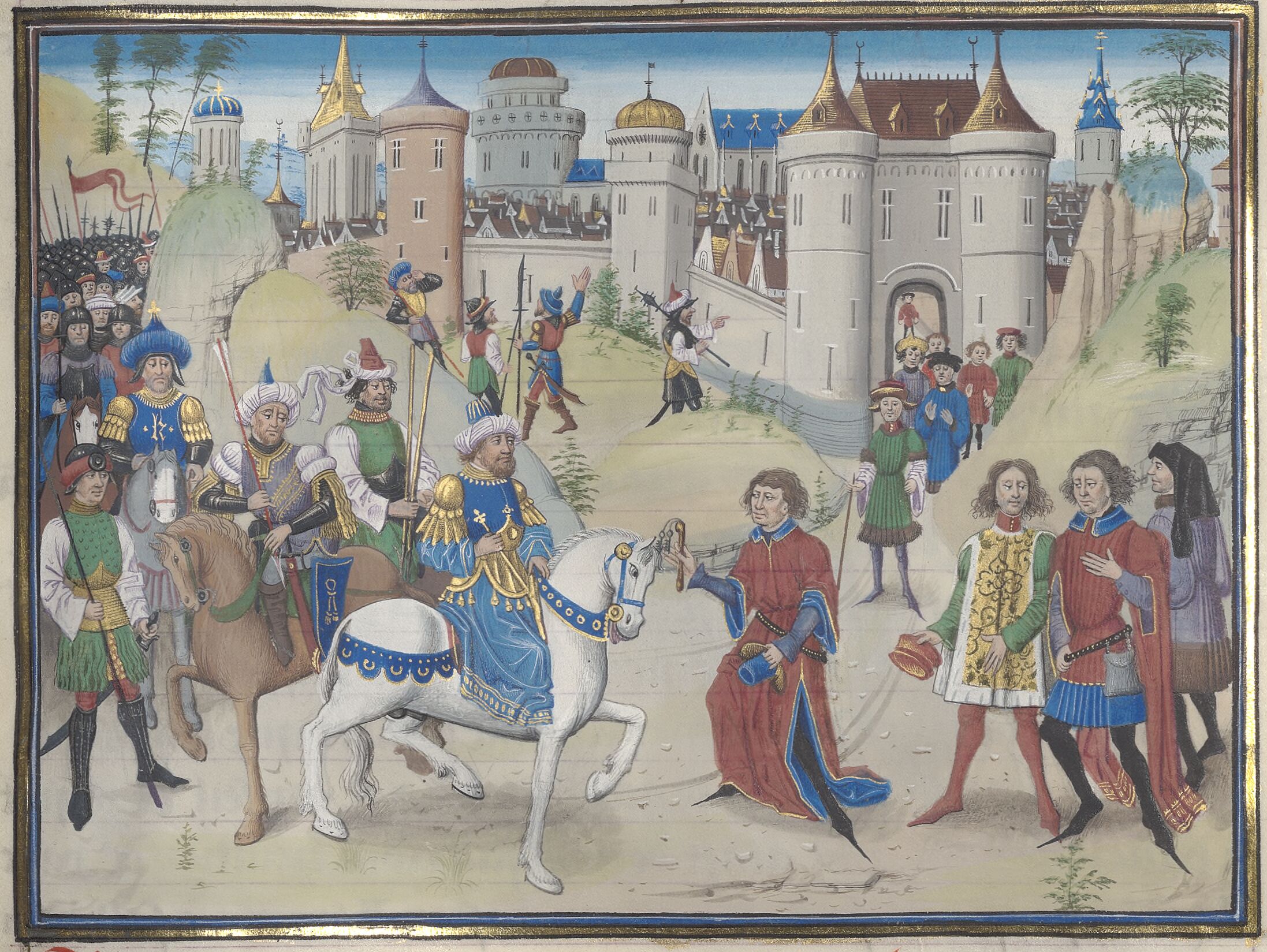 Jerusalém se rendendo a Saladino em 1187